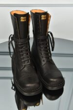 Leather Laced Booties - Image 10