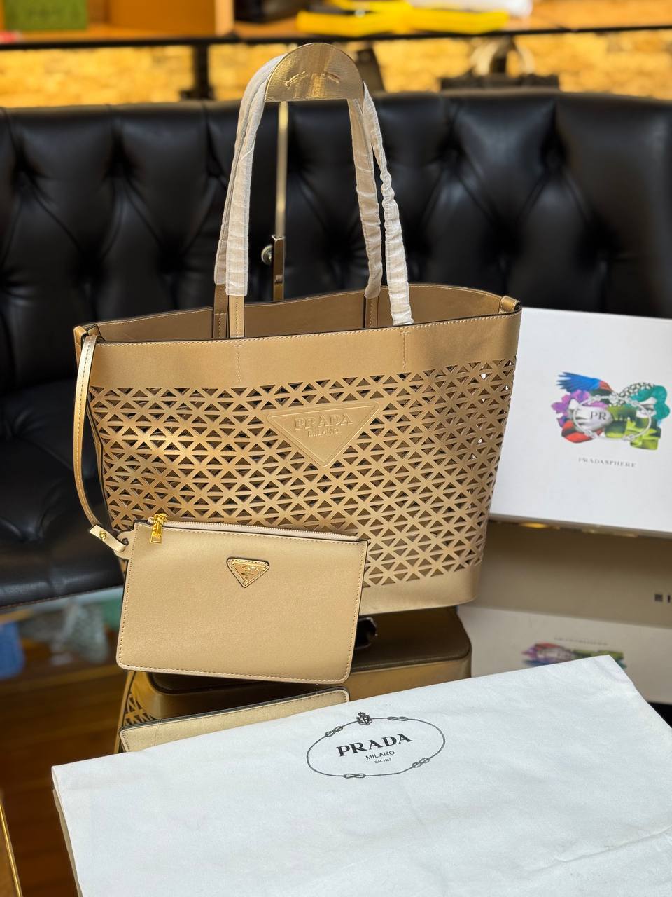 photo_5985331691037772911_y PERFORATED TOTE BAG - Image 1