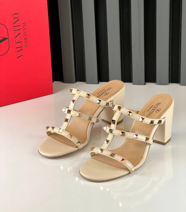 Valentino Rockstud Slide Sandal