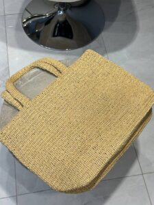 Raffia tote bag - Image 2
