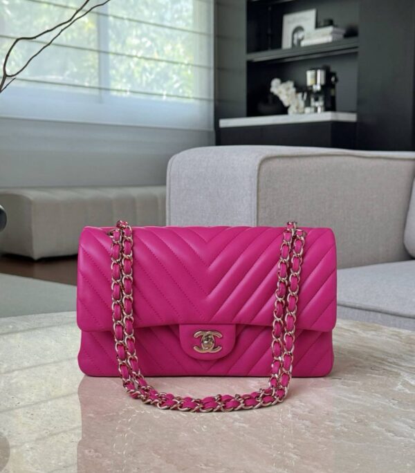 Chanel Burgundy Quilted Caviar Leather Jumbo Classic